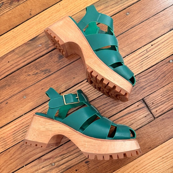 Charlotte Stone Shoes - Charlotte Stone Roddy Platforms in Juniper